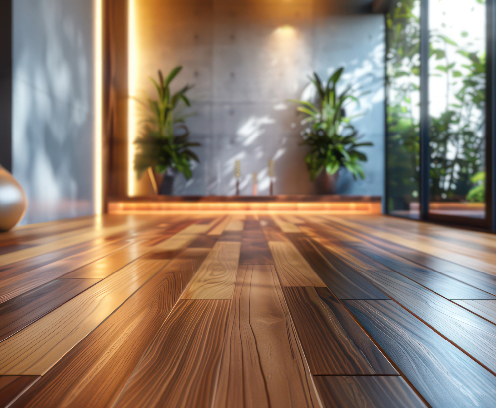 Image of wooden flooring in a hallway